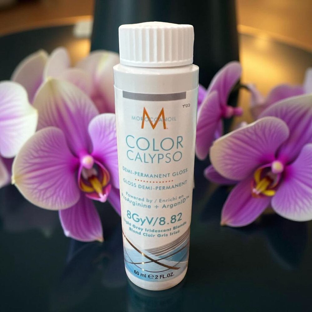 Moroccanoil Color Calypso Demi Permanent Gloss 8GyV/8.82 Light Gray Iridescent